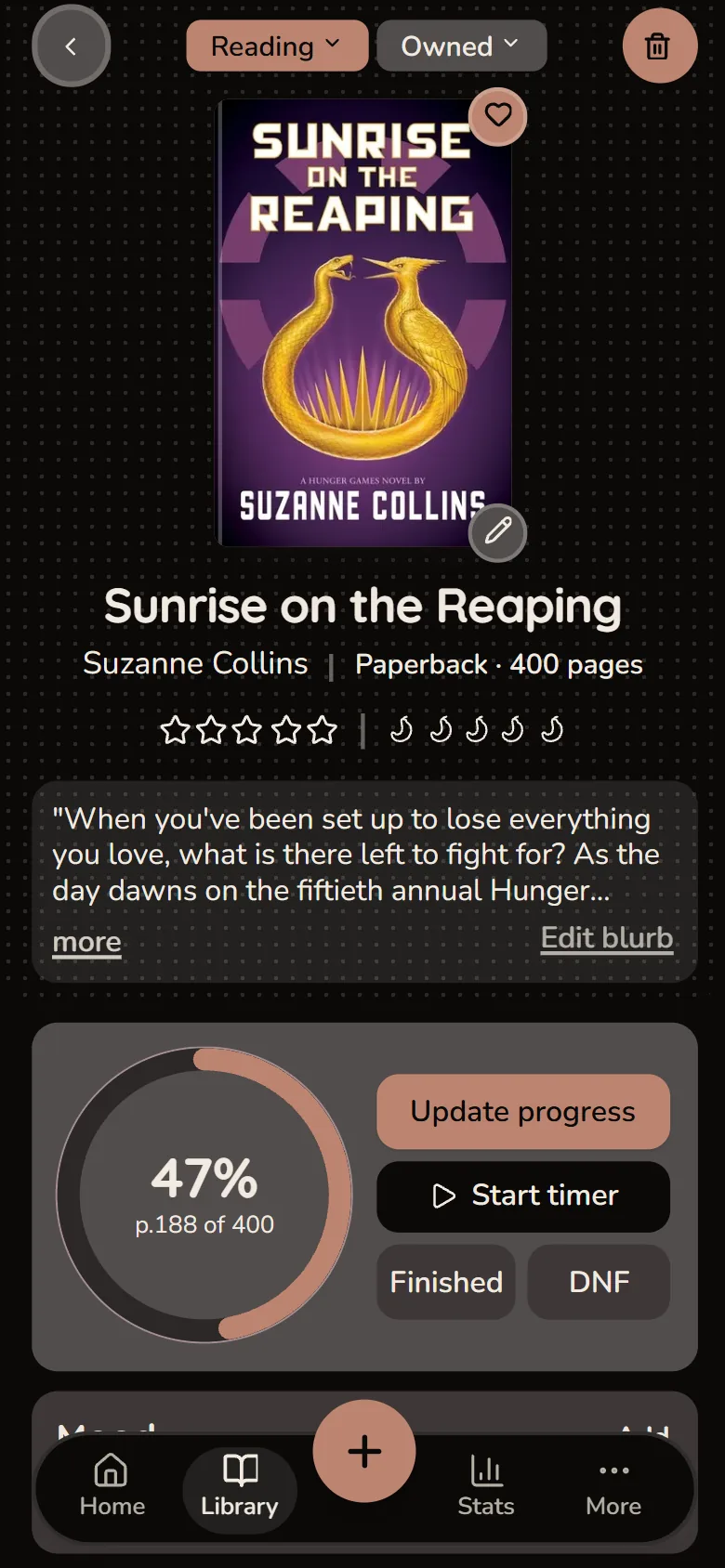 Readezvous Book details screen