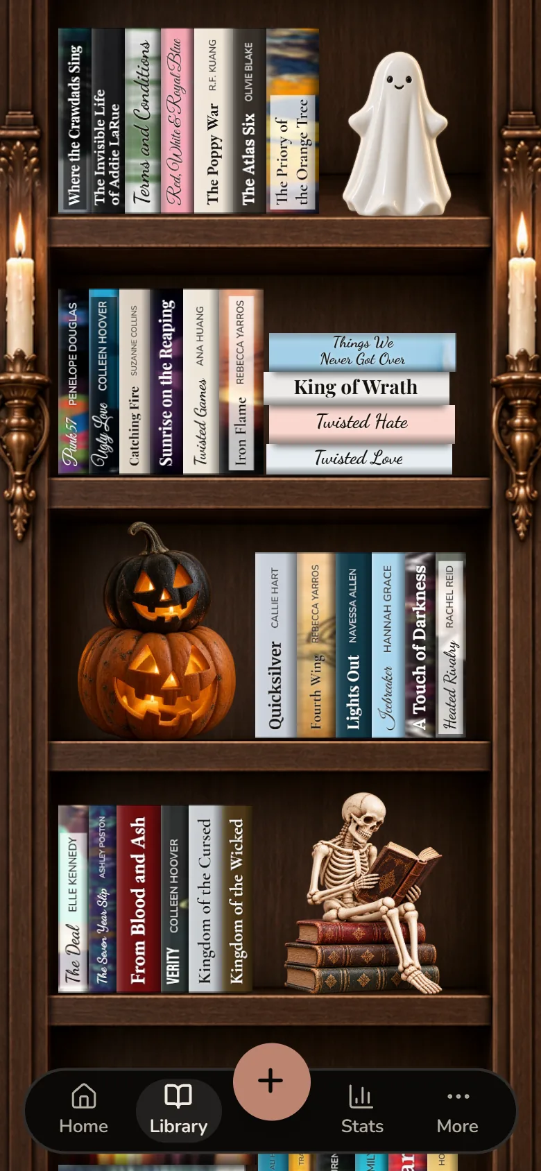 Readezvous Halloween shelf screen